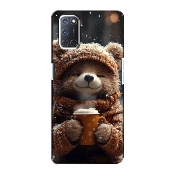 Чехол с рисунком «Медвежонок с кофе» для OPPO A72 Чехол с рисунком «Медвежонок с кофе» для OPPO A72