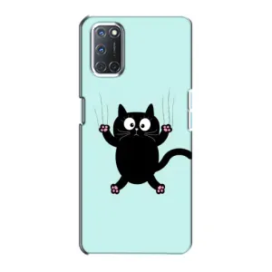 Силіконовий чохол з котиком для Oppo A72 (Падаючий кіт)