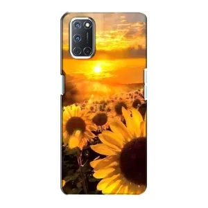 Чохол з Квітами для Oppo A72 (поле соняшників)