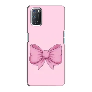 Чехол банты для Oppo A72 (Розовый бантик)
