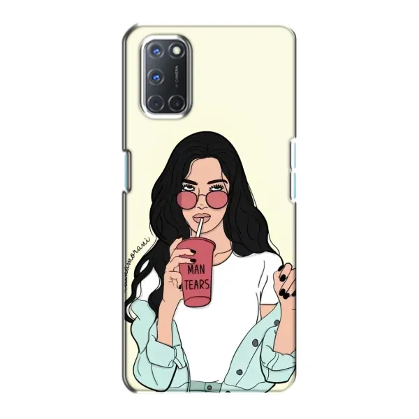 Чехол с рисунком «С напитком» для OPPO A72