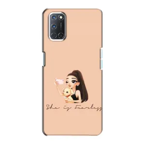 Силиконовый Чехол на Oppo A72 с картинкой Стильных Девушек (С собакой)