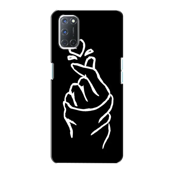 Чехол с рисунком «Сердце на черном» для OPPO A72 Чехол с рисунком «Сердце на черном» для OPPO A72