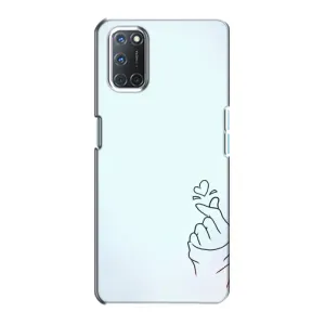 Чохол (Знак сердечка) для Oppo A72 (Сердечко на блакитному)