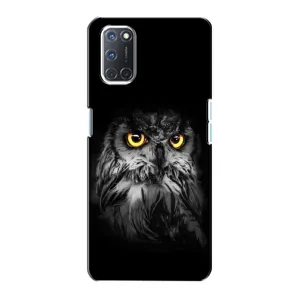 Чохли з принтом СОВИ для Oppo A72 (Сова на чорному)