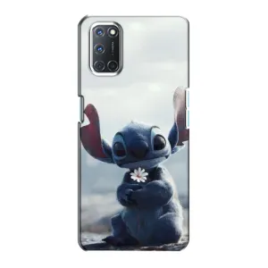 Чехол с рисунком Стич для OPPO A72 (Стич с цветочком)