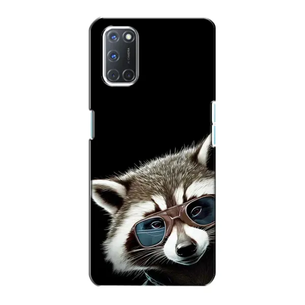 Чехол с рисунком «Стильный Енот» для OPPO A72 Чехол с рисунком «Стильный Енот» для OPPO A72