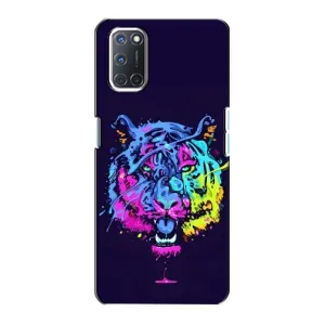 Силіконовий бампер з картинкою звірів для Oppo A72 (Тигр-Арт)