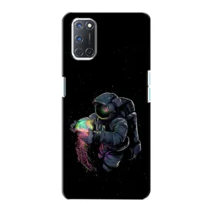 Силіконовый Чохол з принтом "Космонавти" на Oppo A72 (В руках земля)