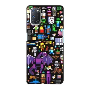 Чохол майнкрафт для Oppo A72 (Усі персонажі)