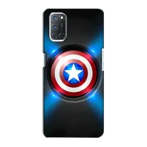 Чохол с Щітом Капітана Америки на Oppo A72 (Яскраий Щит Капітана)