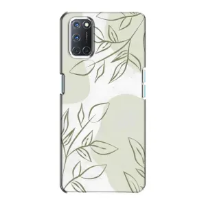 Чохол квітковий дизайн для Oppo A72 (Зелений дизайн)
