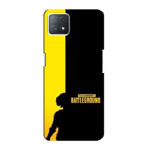 Чохол (TPU) з картинкою "Лого Пабг" на Оппо А73 (5G) (Battlegrounds)