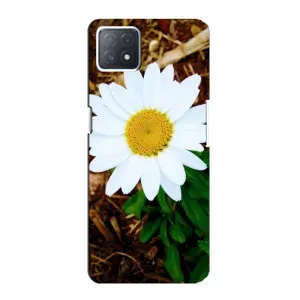 Чохол з ромашками на Oppo a73 (5G) (Біла ромашка)