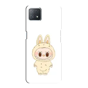 Чехол с принтом Лабубу для Oppo a73 (5G) (Бежевый Лабубу)