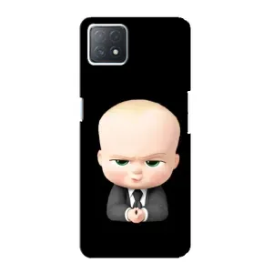 Мультяшный принт на Чехол для Оппо А73 (5G) (Бос)