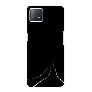 Чехол с картинками на черном фоне для Oppo a73 (5G) (Дорога)