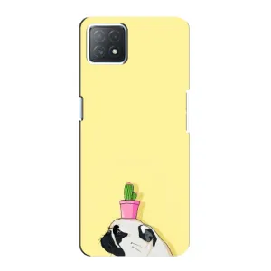 Бампер для Oppo a73 (5G) з картинкою "Песики" (Кактус на голові)