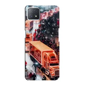 Чехлы на Новый Год Oppo a73 (5G) (Кока Кола)