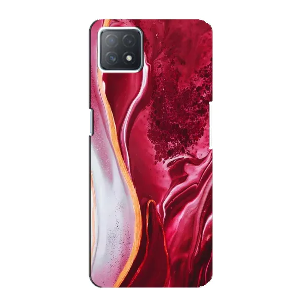 Чехол с рисунком «Красный мрамор» для OPPO A73 (5G) Чехол с рисунком «Красный мрамор» для OPPO A73 (5G)
