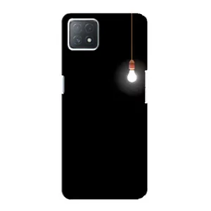 Чехол с картинками на черном фоне для Oppo a73 (5G) (Лампочка)