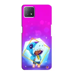 Чохол Бравл Старс для Oppo a73 (5G) (Леон у костюмі Акули)