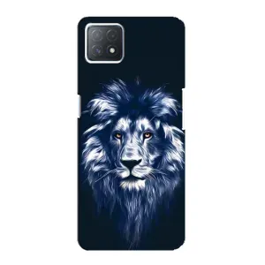 Чохол з картинкою на Oppo a73 (5G) (Лев – синій)