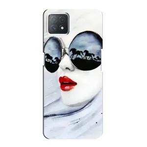 Чехол с картинкой Модные Девчонки Oppo a73 (5G) (Любительница коней)