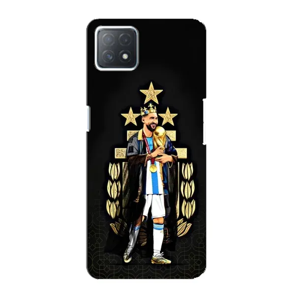 Чехол с рисунком «Месси король» для OPPO A73 (5G)