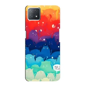Силіконовий чохол з котиком для Oppo a73 (5G) (Mew)