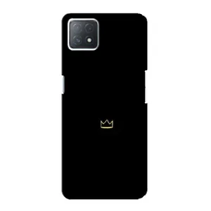 Чехол (Корона на чёрном фоне) для Оппо А73 (5G) (Мини корона)