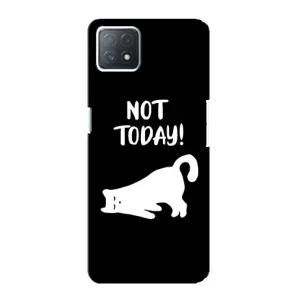 Бампер з зображенням Котиків для Оппо А73 (5G) (Not Today)