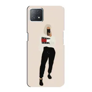 Силиконовый Чехол на Oppo a73 (5G) с картинкой Стильных Девушек (Стильная)