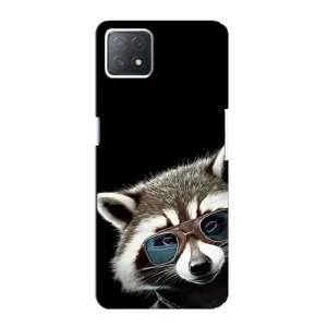 Силіконовий Чохол з Энотами  на Oppo a73 (5G) (Стильний Єнот)
