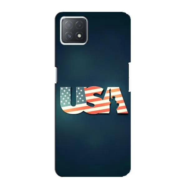 Чехол с рисунком «USA» для OPPO A73 (5G)