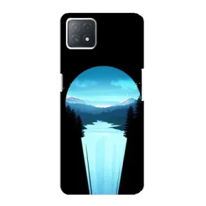 Літній Чохол на Oppo a73 (5G) (Синій Водоспад)