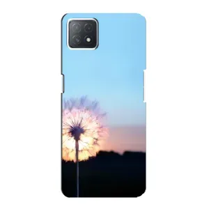 Силиконовый Чехол с одуванчиками на Oppo a73 (5G) (Закат с одуванчиком)