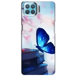 Силіконовий бампер з картинкою звірів для Oppo A73 (Метелик синій)
