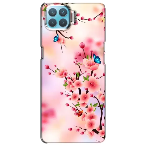Чехол с рисунком «Бабочки на сакуре» для OPPO A73 Чехол с рисунком «Бабочки на сакуре» для OPPO A73