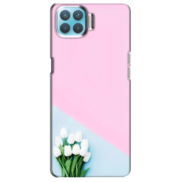 Чехол с рисунком «Белые тюльпаны» для OPPO A73 Чехол с рисунком «Белые тюльпаны» для OPPO A73