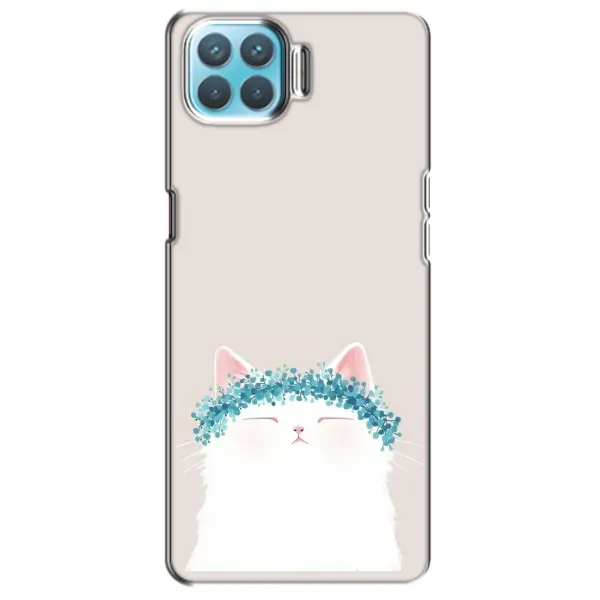 Чехол с рисунком «Белый котик» для OPPO A73