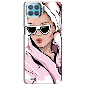 Чехол с картинкой Модные Девчонки Oppo A73 (Девушка в халате)