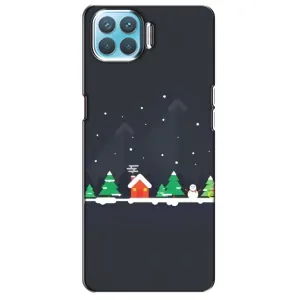 Силіконовий бампер на різдво для Oppo A73 (Місто зимове)