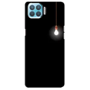 Чехол с картинками на черном фоне для Oppo A73 (Лампочка)