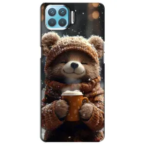 Друкований чохол 'Звірята з кавою' для Oppo A73 (Ведмедик з кавою)