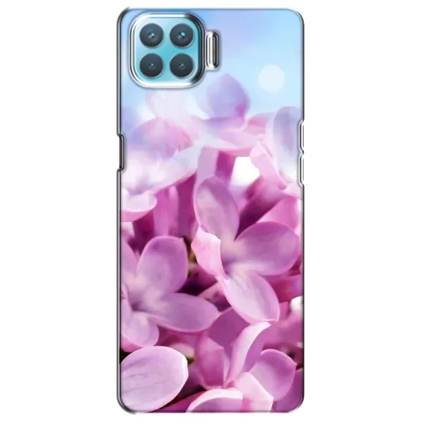 Чехол с рисунком «Сиреневые цветы» для OPPO A73