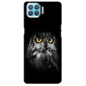 Чохли з принтом СОВИ для Oppo A73 (Сова на чорному)