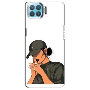 Силиконовый Чехол на Oppo A73 с картинкой Стильных Девушек (В зеленом)
