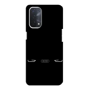 Силиконовый бампер с картинкой машины на Oppo a74 (5G) (Силует Audi)
