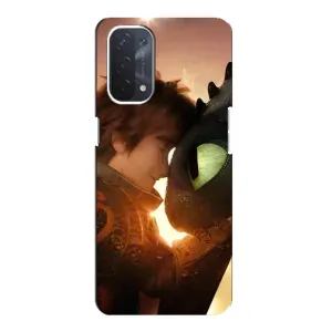 Чехол дракон Беззубик для Oppo a74 (5G) (Беззубик и Иккинг)